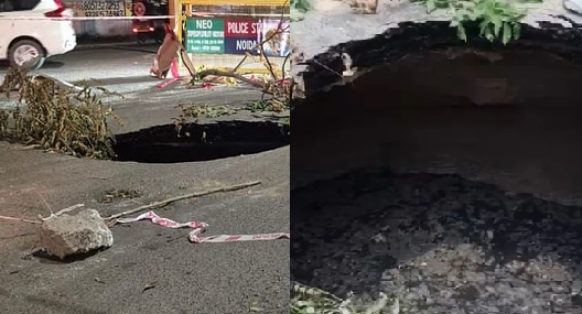 noida road collapse