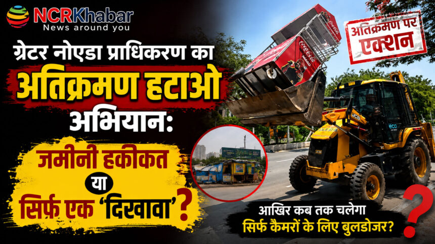 encroachment drive in greaternoida west