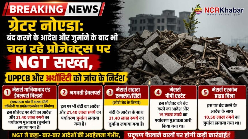 NGT orders on illegle project in greater noida