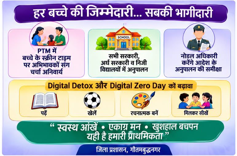 स्कूलों में स्मार्ट बोर्ड और डिजिटल स्क्रीन के अत्यधिक उपयोग पर प्रशासन सख्त: जिलाधिकारी मेधा रुपम ने छात्र स्वास्थ्य के लिए स्क्रीन टाइम कम करने हेतु जारी किए नए दिशा-निर्देश 6 img 20260814 wa00025976939998230354478