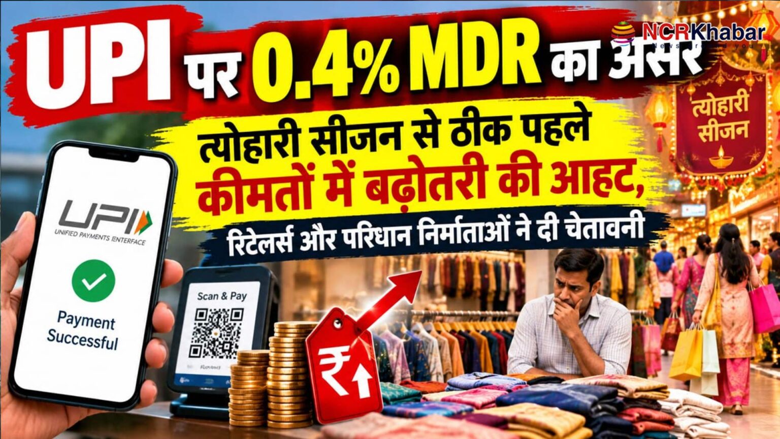MDR on UPI will effect on festival sale