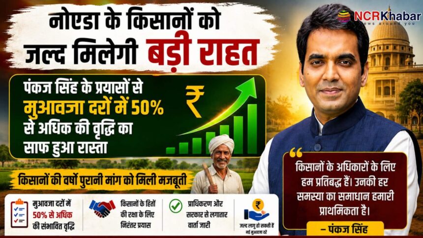 pankaj singh met with ceo noida for compantation